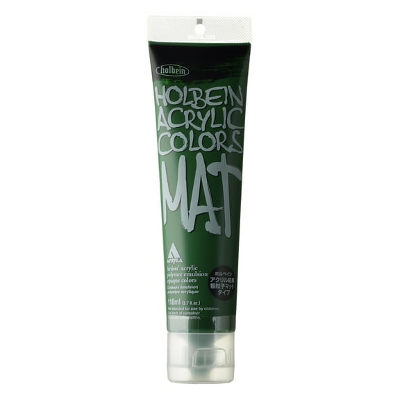 Holbein Mat Acrylic Color, 110ml, Deep Green