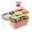 Pink, variant on JOGGEIL Bento Box, Salad Container for Lunch, 68oz Large Salad Bowls with 4 Compartments, Salad Dressings Container for Salad Toppings, Snacks, Men, Women, Pink