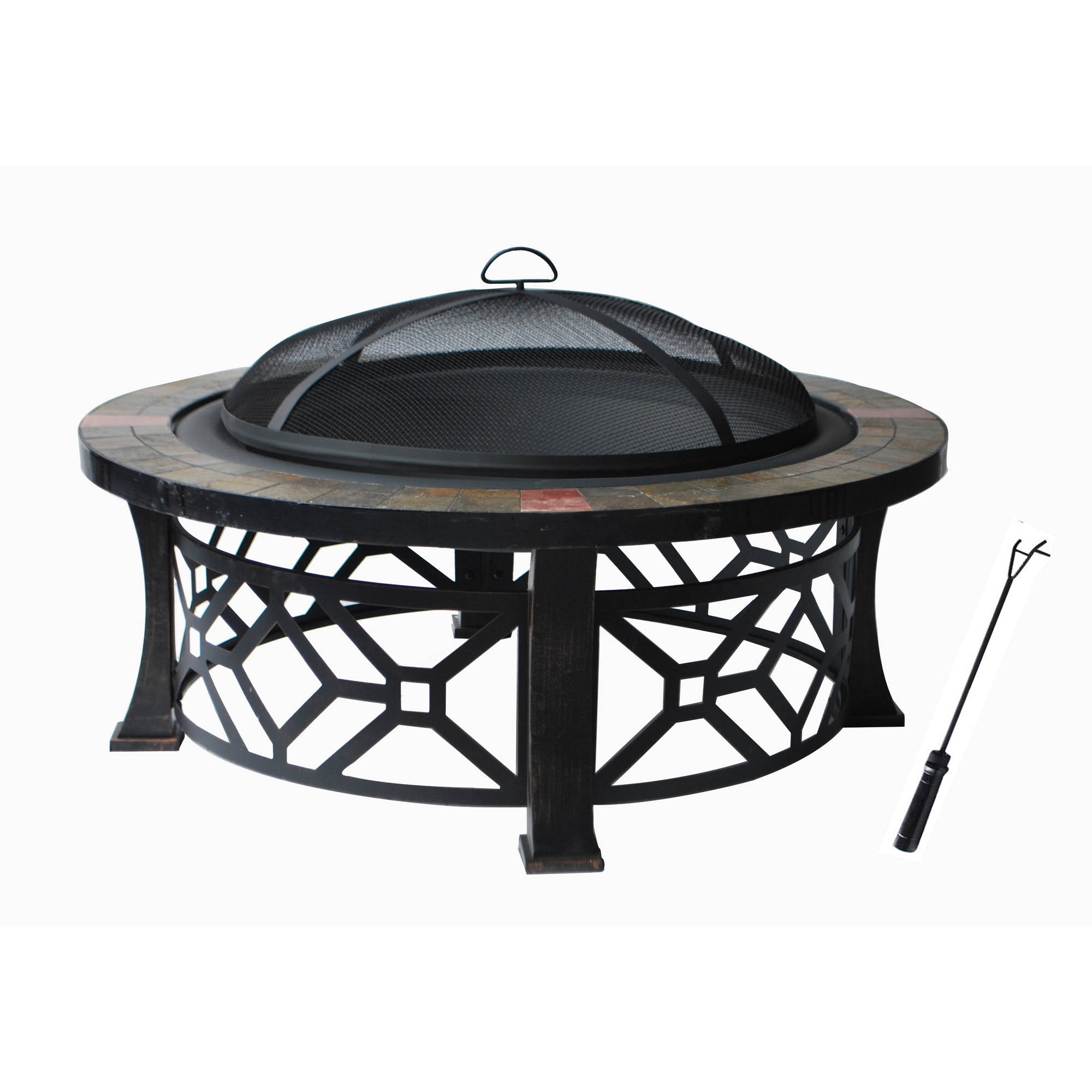 Fire Pit With Pvc Cover Black, Outdoor Fire Pit Academy