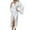 White, variant on Arlun Satin Long Robes for Women Solid Color Soft Lightweight Belted Wrap Bathrobe Soft Comfortable Kimono Style Elegant Sleepwear for Bride & Everyday Loungewear White S