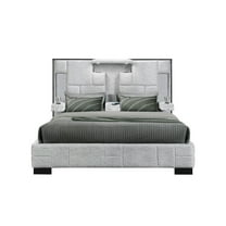 Global Furniture USA Oscar Gray Bryson Fabric King Bed