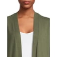 thumbnail image 4 of Time and Tru Women's Open Front Duster Cardigan, 4 of 5