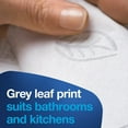 thumbnail image 4 of Soft Multifold Hand Towel White with Grey Leaf Print, Absorbent, 189 Towels Per Pack, 16 Packs, Fits H2 Towel Dispensers, 4 of 9
