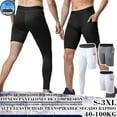 thumbnail image 2 of BOSPORT Pantalones Cortos De Compresión Ajustados Para Hombre Leggings Con Bolsillos Adecuados Para Baloncesto Entrenamiento De Fútbol Correr, 2 of 4