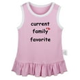 thumbnail image 2 of iDzn Current Family Favorite Funny Dresses For Baby, Newborn Babies Skirts, Infant Princess Dress, 0-24M Kids Graphic Clothes (Pink Sleeveless Dresses, 18-24 Months), 2 of 4