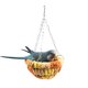 thumbnail image 3 of Wistiti Pájaro'sNest Cuna Cama Colgante para Jaula Cálido Dormir para Loro Largo Pequeño Loro Inseparable Periquito Hamster y Hurón Acogedora Jaula de Pájaros Accesorios Pequeña Cama para Mascotas, 3 of 4