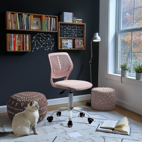Homy Casa Swivel School Student Chair with Adjustable Height – Ideal for Classrooms, Reading Areas