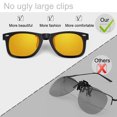 thumbnail image 7 of TERAISE Polarized Flip up Style Clip-on Night Vision Sunglasses for Driving Unisex Adult, 7 of 7
