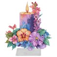 thumbnail image 1 of 5D DIY Diamond Art Decoraciones Mesa Acrílico Forma Especial Vela Flores, 1 of 9