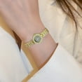 thumbnail image 4 of Primegos 1 Set Women Jewelry Set with Gift Box Complete Collection of Quartz Watch Necklace Bracelet Ring Earrings Set Rhinestone Golden Jewelry, 4 of 8