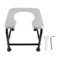 thumbnail image 2 of Silla Con Inodoro Portátil, Asiento de Inodoro para Ancianos, Mujeres Emarazadas, Con taburete de Baño, 2 of 7