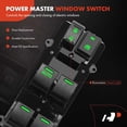 thumbnail image 3 of A-Premium Master Power Window Switch Compatible with Honda CR-V CRV 2010 2011 2012 2013, Front Left Driver Side, 3 of 6