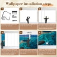 thumbnail image 5 of Wallpaper Blue Belize Panorama Lighthouse Aerial View Peel and Stick Wall Murals 69"H x 96"W Removable PVC Wall Paper Self-Adhesive Wall Paintings Art Decor for Bedroom Living Room, 5 of 7