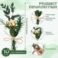 thumbnail image 4 of SH 10 Pack Dried Flower Bouquets Green Series Natural Dried Plant with Stem Real Flower Bundles Artificial Eucalyptus for Vase, DIY, Farmhouse Decor,Wedding Crafts,Home Party Fake Plant Decor, 4 of 16