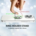 thumbnail image 4 of Case for iPhone 15 Pro Max Case with Ring Kickstand Holder [Built-in Camera Lens Protector & Screen Protector] Clear Soft TPU Shockproof Protective Phone Case Cover for 15 Pro Max 6.7 inch, 4 of 6