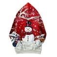 thumbnail image 4 of Christmas Hoodie Christmas Patterns Long Sleeve Shirt Top with Pocket Oversized Hoodies Winter Clothes 11-12 Years, 4 of 5