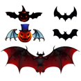 thumbnail image 1 of Halloween Decorative PVC Pumpkin Wall Sticker 3D Stereo Beats Deco, 1 of 4