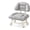 Grey, variant on Rolling Low Stool with Backrest, Padded Seat & Silent Casters Small Chair | Perfect for Workshops, Garages or Studios – Comfortable and Mobile Heavy Duty Shoe Change Stool with Wheels Minimalist