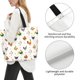 thumbnail image 3 of Balery Funny Chicken Bolsa Tote Estilo Estético con Cremalleras, Bolsa de Hombro, Bolsa de Compras Grande y Plegable, 3 of 8