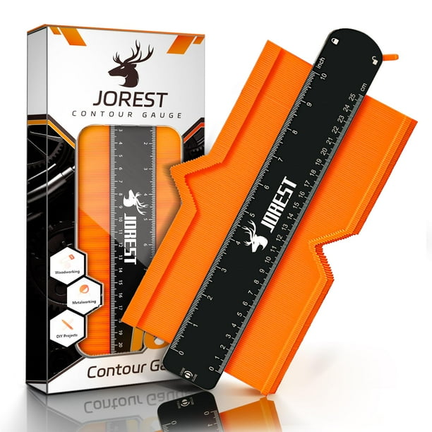 Medidor de contorno JOREST con cierre de 25 cm para suelos de baldosas