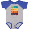 thumbnail image 3 of Inktastic Eat Sleep Jiu Jitsu Repeat Boys or Girls Baby Bodysuit, 3 of 5