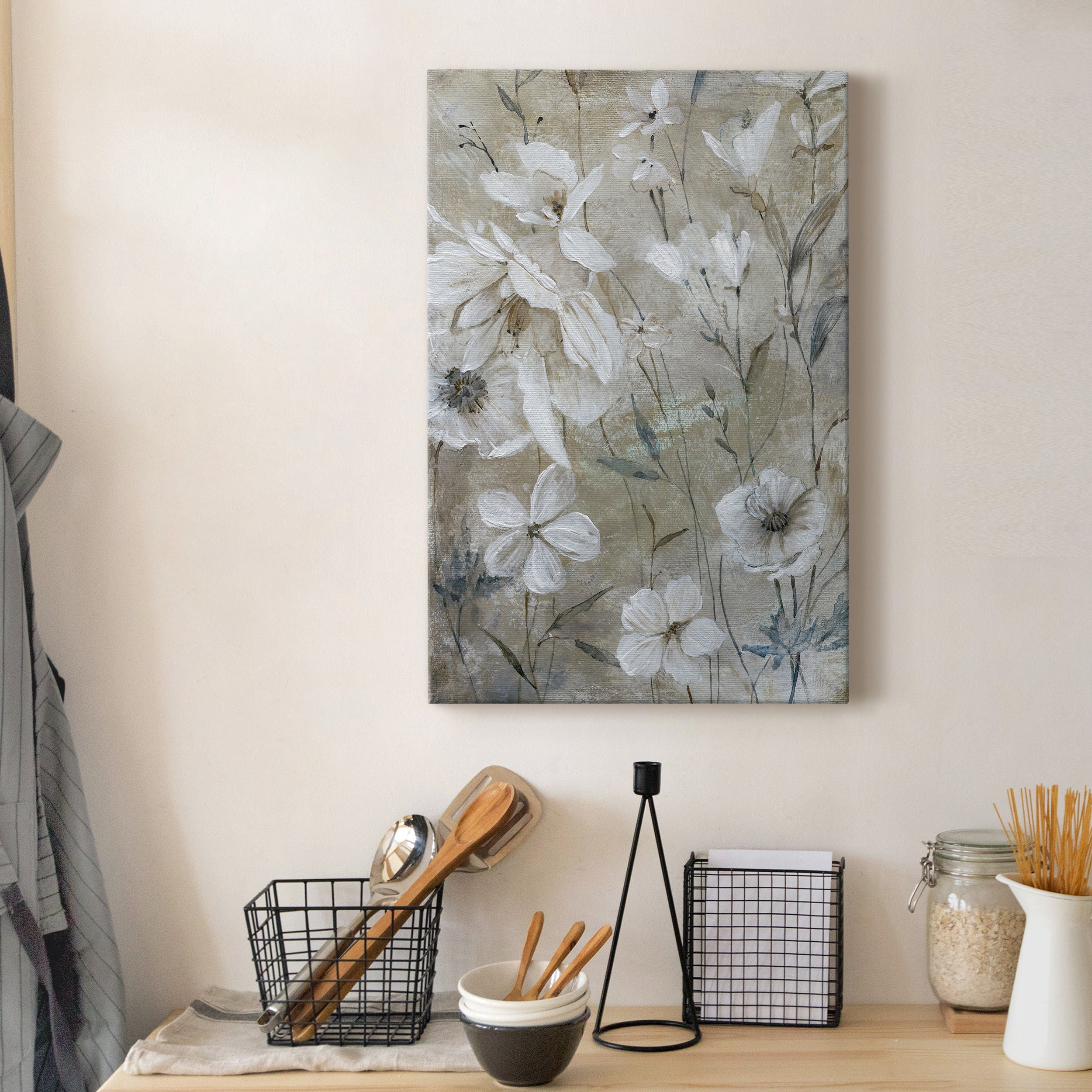 Wildflower Whites Premium Gallery Wrapped Canvas - Ready to Hang - 24 x 36