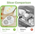 thumbnail image 3 of Bohorizon Egg Slicer for Hard Boiled Eggs, 3-in-1 Stainless Steel Fruit Cutter, 3 of 6