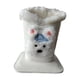 thumbnail image 4 of Soporte para gafas con forro suave, bonito soporte para gafas de sol de mesa, soporte para gafas Cachorro blanco con sombrero, 4 of 8