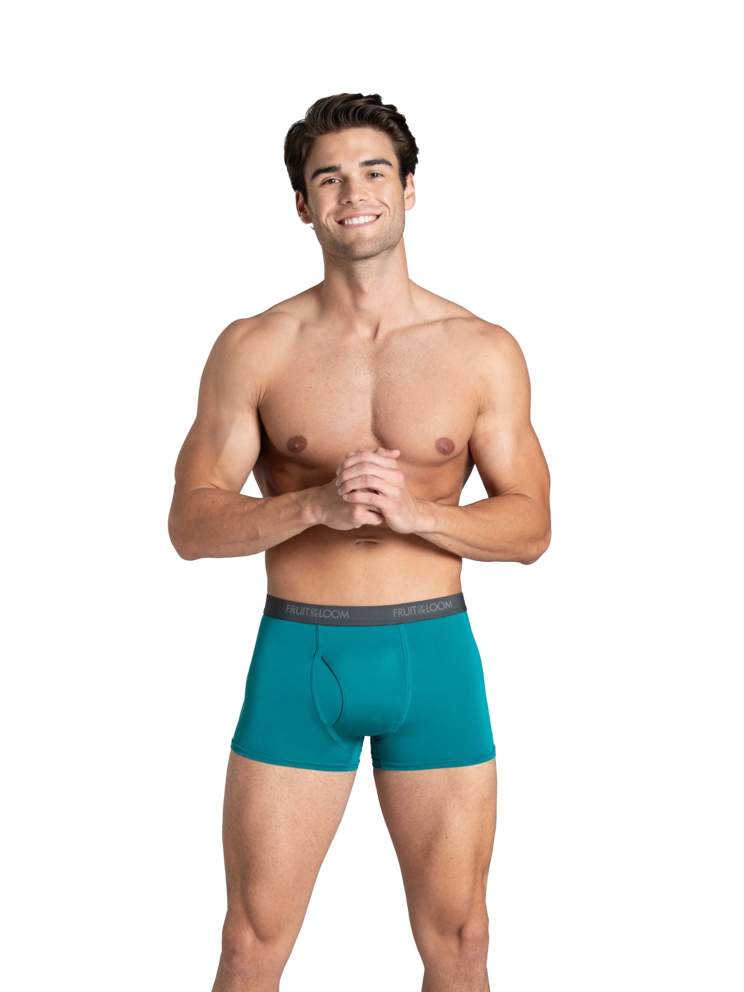 Fruit of the Loom Men's Micro-Stretch Short Leg Boxer Briefs, 5-Pack