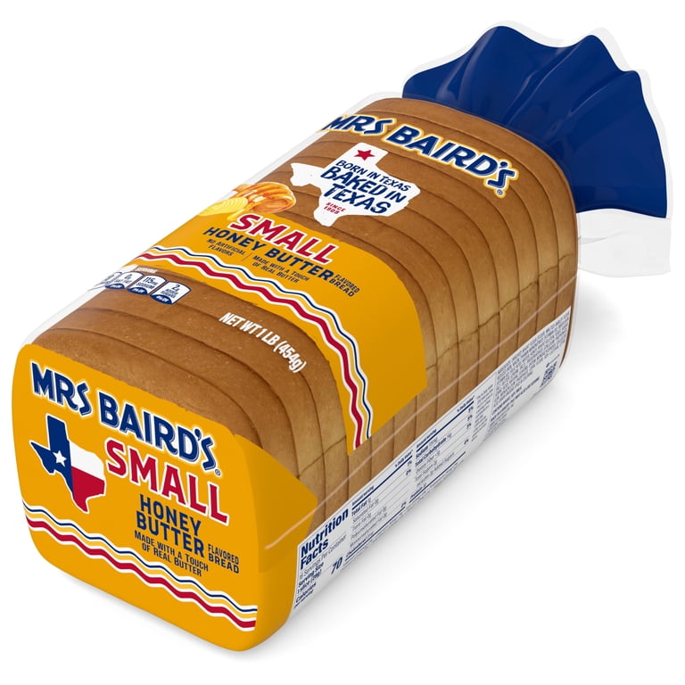 Mrs Baird's Small Honey Butter Bread, 16 oz - Walmart.com