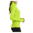 thumbnail image 3 of Womens Sport Wick Stretch 1/2 Zip Polyester/Spandex Pullover Charge Green L, 3 of 6