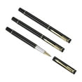 thumbnail image 1 of Uxcell 135mm Pluma de Bolígrafo de Metal Punta Media 1mm Tinta Negra Bolígrafos de Rodillo de Negocios, Paquete de 3 en Negro y Dorado, 1 of 5
