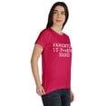 thumbnail image 2 of Inkmeso Scoop-Neck Parenting Is F**King Hard Graphic Tshirt Short Sleeve Casual, 2 of 8