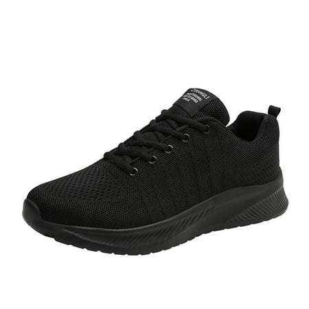 

Sneakers for Men Men Colorblock Mesh Lace Up Casual Shoes Comfortable Breathable Soft Sole Sneakers Mens Sneakers Mesh Black 45