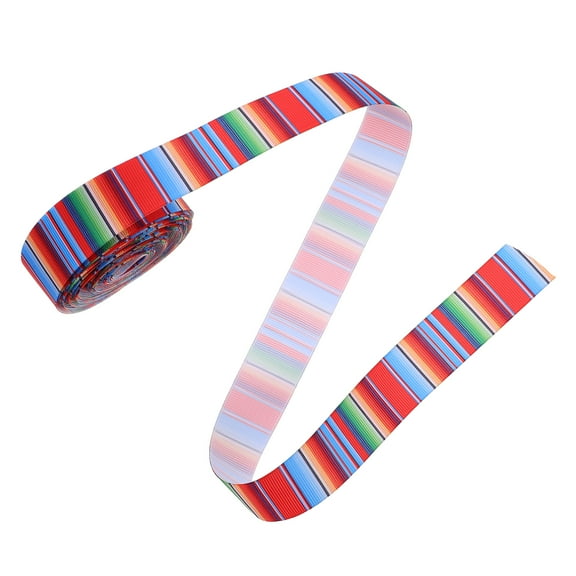 OUNONA Colorful Mexican Ribbon for Decoration and wrapping Soft Polyester Multi Occasions 1 Roll
