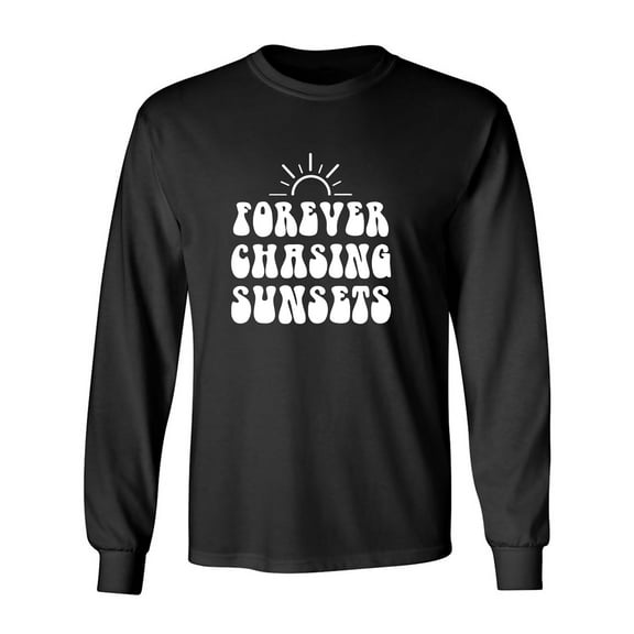 Forever Chasing Sunsets Adult Long Sleeve T-shirt