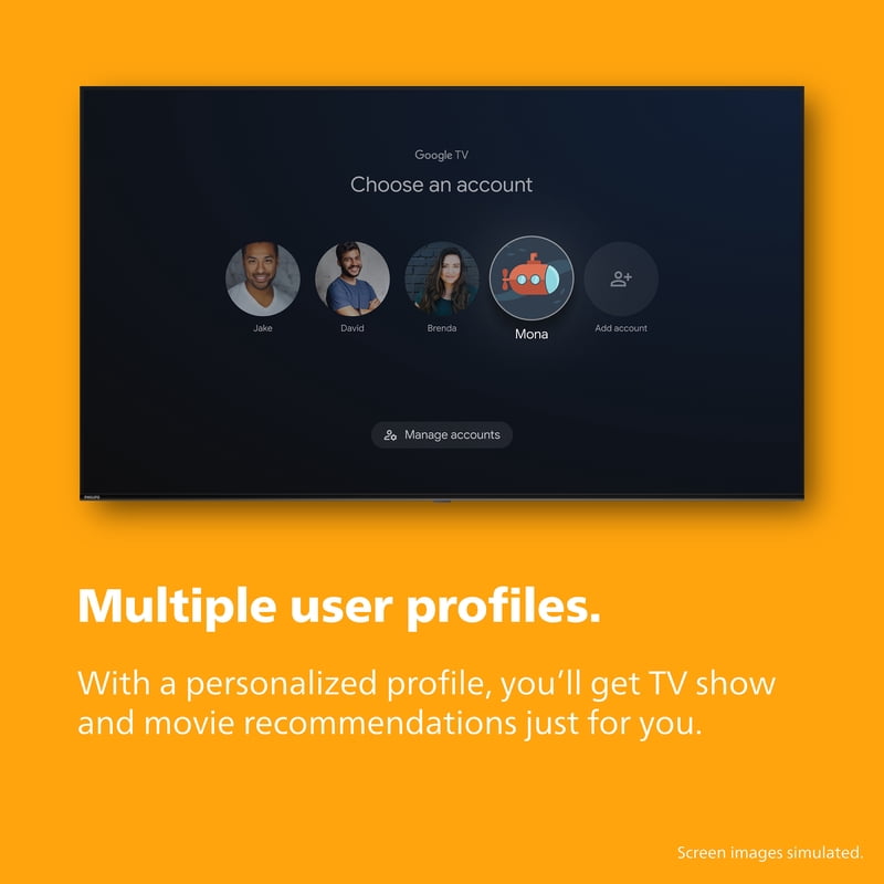 Philips 50" Class QLED 4K UHD (2160p) Google Smart TV (50PQL7456/F7) gallery view