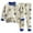 Blue, variant on GDREDA Boy&girls Pajamas Long Sleeve Comfort Suit Kids Clothes Toddler Children Sleepwear Boys Summer Sleepwear Light Yellow,3-6 Months