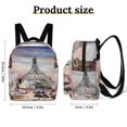 thumbnail image 2 of Romantic Paris Eiffel Tower Small Backpack Cute Mini Backpacks For Woman Lightweight Daypacks, 2 of 8
