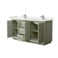 thumbnail image 3 of Wyndham Collection Wcf414166d-Qtz-Unsmxx Strada 66" Free Standing Double Basin Vanity Set, 3 of 7