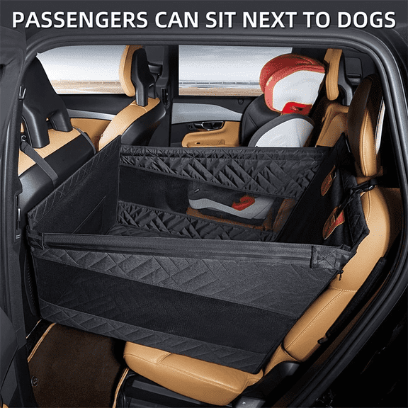 Small Dog Car Seat, Waterproof Oxford Cloth Pet Booster Seat for Small Dogs, Breathable Mesh, Non-Slip, Black