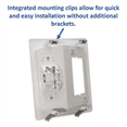 thumbnail image 4 of 3X Recessed Outlet Box in Wall Cable Management Kit 15A 125V Hide TV Power Cables & Low Voltage Wires Behind the Wall,3 x recessed outlet box,White, 4 of 8