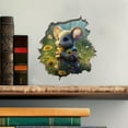 thumbnail image 2 of Mouse with Flowers in Mouse Hole Decal - Mouse Hole 3D Wall Sticker, 2 of 5