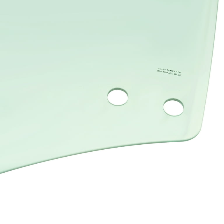 HECASA, Left Side Door Glass, M4N071, Light Green Tempered