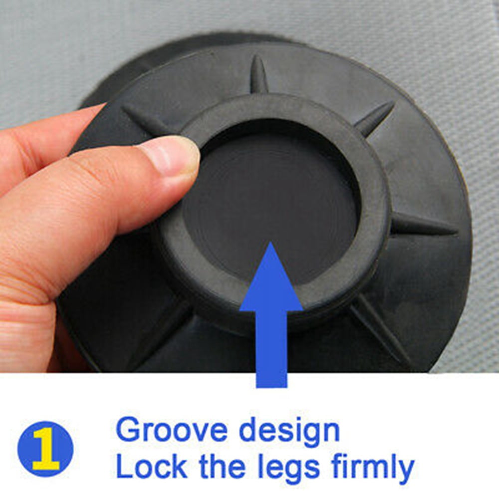 LNKOO Washing Machine Rubber Feet Pads | Anti-Vibration & Anti-Walk Rubber Dampers | Textured Grip Prevents Walking & Skidding | Best For Laundry Washer & Dryer Noise Reduction | Set of 4