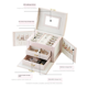 thumbnail image 2 of Caja de almacenamiento de joyas con cajón simple, caja de almacenamiento de joyas con múltiples capas para aretes, anillos y aretes creativos, 2 of 4