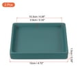 Unique Bargains Ceramic Square Planter Saucer Flower Pot Drip Tray