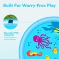 thumbnail image 5 of Joyfy 5ft Splash Pad Sprinkler,Non-Slip Outdoor Water Toys Play Mat for Toddlers Kids Dogs,Outside Thickened Sprinkler for Girls Boys Pets, 5 of 7