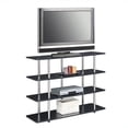 thumbnail image 2 of Pemberly Row Easy Assembly XL TV Stand Entertainment Console in Black, 2 of 2