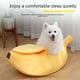 thumbnail image 4 of Nido de gato cálido con forma de plátano para mascotas de invierno, perrera semicerrada, nido de hámster, cama para mascotas, tapete para dormir, 4 of 4